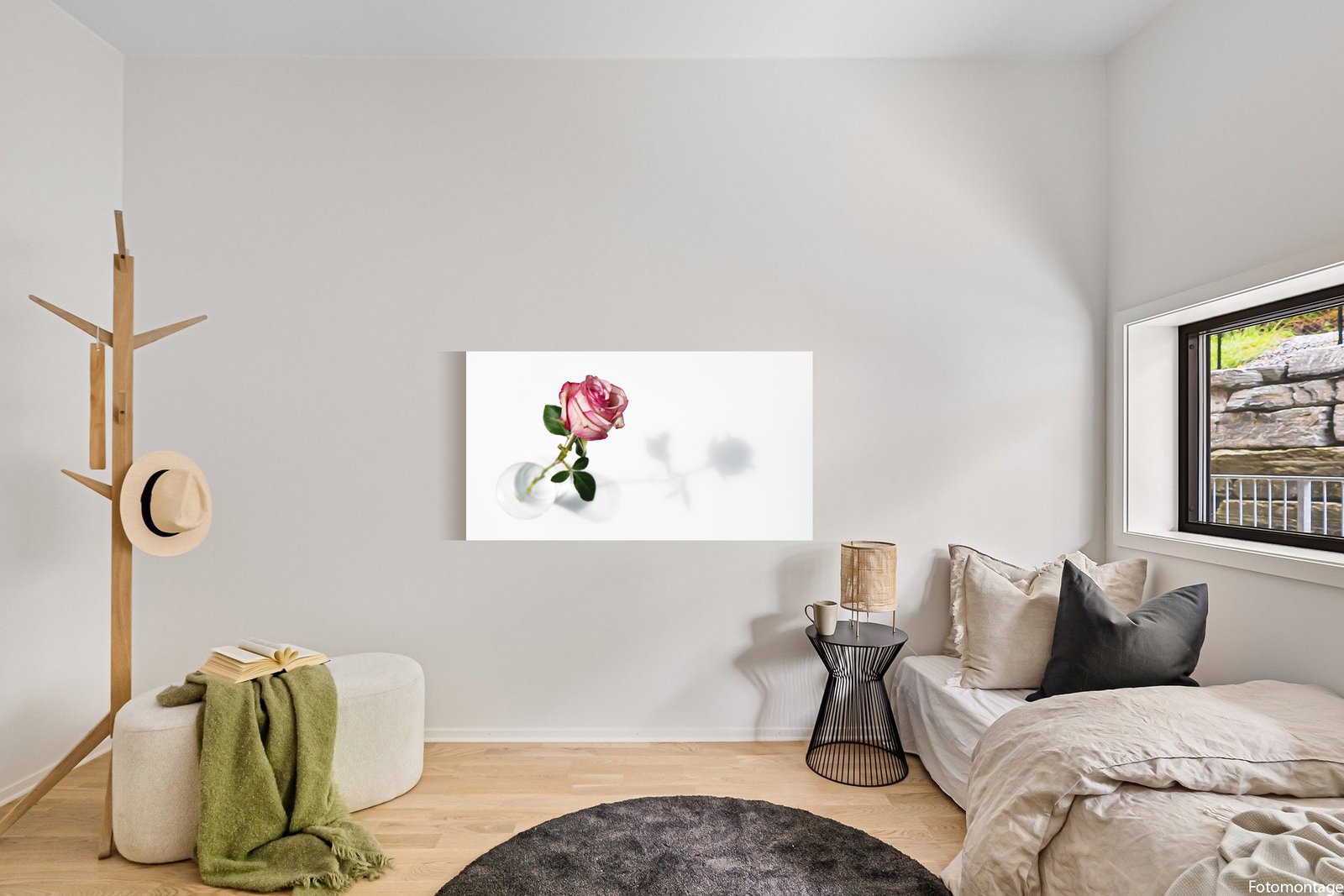 Rose mit Schatten (Leinwandbild) | Rose with Shadow (Canvas print) - Auflage 58 Stück | Print Run 58 Items - Thomas Krieber – Bild 2